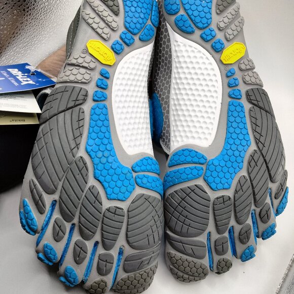 VIBRAM fivefingers W346 Bikila Womens Size 37 (6.5/7) Sky Blue Dark Grey Grey - Picture 7 of 10
